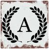 8x8"inch Aluminum Retro Personalized Metal 'A' Logo - Ideal for Home Gardens, Bedrooms,Kitchens - Fade-Resistant, Waterproof, Long-Lasting view 1