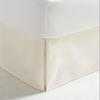 Twin Size Bed Skirt Ivory Box Pleated Bed Skirt with 18" Drop-Natural Cotton 600 Thread Count Premium Finish Box Pleated Bed Skirt Split Corner Bed Skirt (39 X 75) Twin view 1