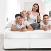 Twin Size Bed Skirt Ivory Box Pleated Bed Skirt with 18" Drop-Natural Cotton 600 Thread Count Premium Finish Box Pleated Bed Skirt Split Corner Bed Skirt (39 X 75) Twin view 3