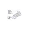 HomeStock Full Bed with Foot Drawer & USB Charger - Modern Design, Slat Kit Included, No Foundation Needed - White Finish view 4