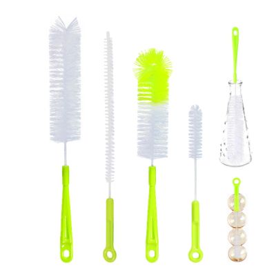 4pcs Water Bottle Brush - Bottle Scrub Brushes | Bittle Brush Food-Grade Bottle Scrub Brush, Soft and Flexible Bottle Cleaning Brush Set, Water Bottle Brush Cleaner for Washing and Cleaning Bottles