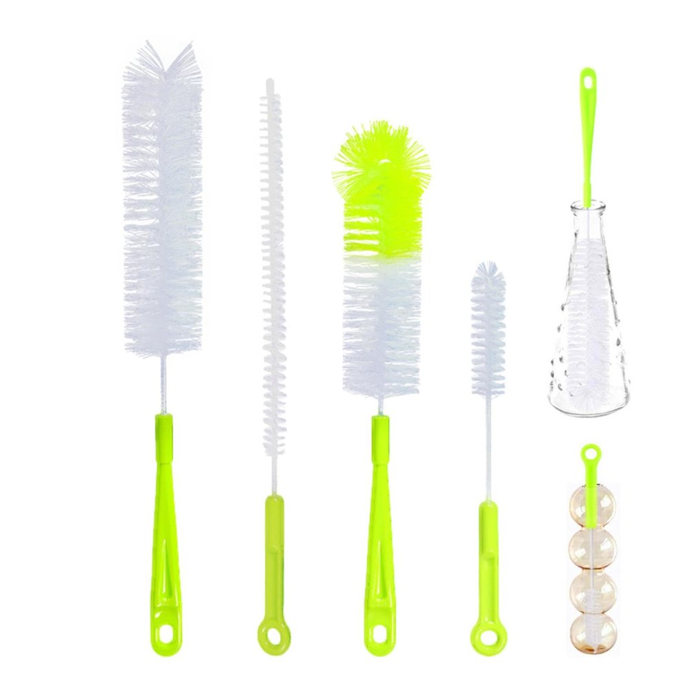 4pcs Water Bottle Brush - Bottle Scrub Brushes | Bittle Brush Food-Grade Bottle Scrub Brush, Soft and Flexible Bottle Cleaning Brush Set, Water Bottle Brush Cleaner for Washing and Cleaning Bottles