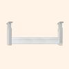 Elitix Adjustable Height Closet Rod Bracket Supports Ceiling Mount, Hanging Clothes Organiser Storage Pole w/Flange, Garment Wardrobes Rail for Bedroom(Silver,25cm(9 7/8")) view 1