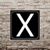 12x12 Inch Aluminum "X" Logo: A Stylish Accent for Your Indoor & Outdoor Home Spaces, Including Gardens, Bedrooms, & Kitchens. view 4