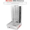 KJLYLPP Electric Shawarma Machine, 2.6KW Electric Vertical Broiler, Shawarma Machine Kebab Grill, Gyro Rotisserie Oven, 360 Rotation Automatic Kebab Machine view 2