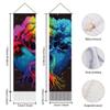 AHANDMAKER 2Pcs Colorful Tree of Life Tapestry, Rainbow Tree Long Vertical Tapestry Wall Hanging, Nature Plant Tassel Wall Aesthetic Tapestry for Bedroom and Living Room(45.7x13 Inch) view 3
