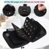 Enamel pin display bag, 8-page pin trading book, collectible pin board, suitable for storing pins, brooches, patches (black) view 3