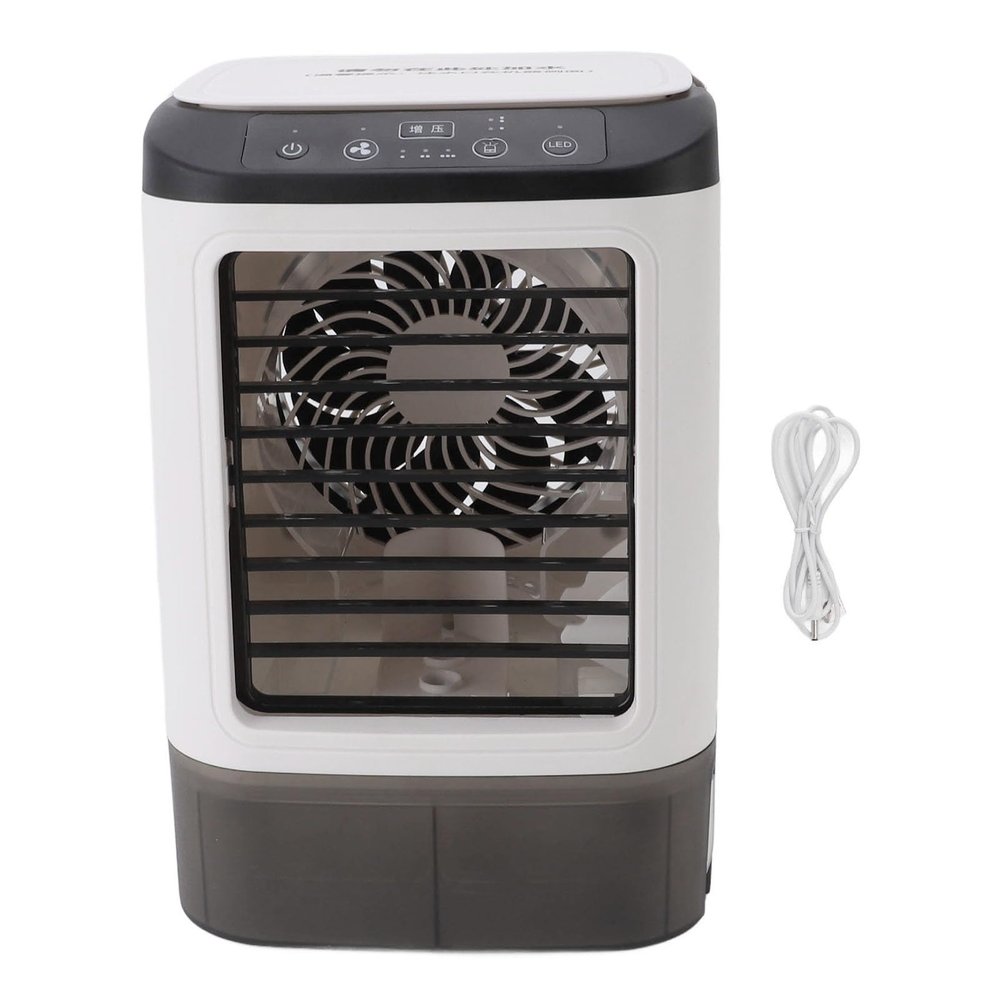 Portable Air Conditioners, 12W 900Ml Water Tank Usb Powered Humidifying Misting Portable Air Cooler, Personal Air Conditioner Cooling Fan Ac Unit For Bedroom