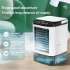 Portable Air Conditioners, 12W 900Ml Water Tank Usb Powered Humidifying Misting Portable Air Cooler, Personal Air Conditioner Cooling Fan Ac Unit For Bedroom view 4