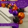 Halloween Decoration: Purple, Orange, and Black Ball Ornament Mantel Garland Table Runner - Fun Decor for Fall and Spooky Parties (5 Feet Long) view 2