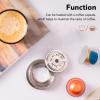 Coffee Pod Converter, Stainless Steel Reusable Capsule Adapter for ENV135, GCA1, Next, with 1 Brush, Spoon, 4 Stickers, Compact and (80ml) view 4