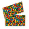 12 Building Blocks Chocolate Candy bar Wrappers for Birthday Parties and Baby Showers view 1