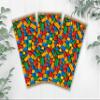 12 Building Blocks Chocolate Candy bar Wrappers for Birthday Parties and Baby Showers view 2