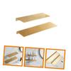Alipis 2pcs Floating Shelf for Wall Heavy Duty Aluminium Alloy No Drilling Bathroom Organizer Stylish Storage Rack for Toiletries Shower and Accessories view 3