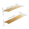 Alipis 2pcs Floating Shelf for Wall Heavy Duty Aluminium Alloy No Drilling Bathroom Organizer Stylish Storage Rack for Toiletries Shower and Accessories view 4