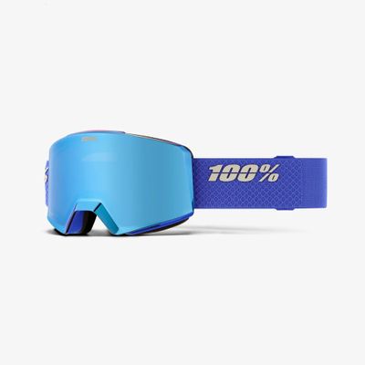 100% NORG HiPER Premium Protective Goggles (Tarheel/Blue - Mirror Blue Lens)