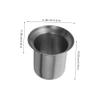 HONMEET 1piece Stainless Steel Toilet Brush Holder Bathroom Scrubber Cup Wall-Mounted Toilet Brush Storage for Home Hotel and Public Restrooms Space-Saving Design view 4