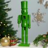 Northlight Nutcracker Soldier with Tree Christmas Figure - 15" - Green view 2