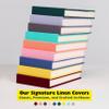 Personalized 48 Pockets Linen Hardcover Photo Album, Wedding Guest Book With Writing Space - Fits for Instax Mini Film, 2x3 inch instant photo film (For i-Type, Navy Blue) view 4