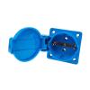 QXCIVR 1PCS Water.Proof Outlet Industrial Black Blue Water.Proof Outlet Copper Contact Body E.U Outlet(250V Black EU02) view 1