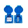 QXCIVR 1PCS Water.Proof Outlet Industrial Black Blue Water.Proof Outlet Copper Contact Body E.U Outlet(250V Black EU02) view 3