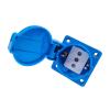 QXCIVR 1PCS Water.Proof Outlet Industrial Black Blue Water.Proof Outlet Copper Contact Body E.U Outlet(250V Black EU02) view 4