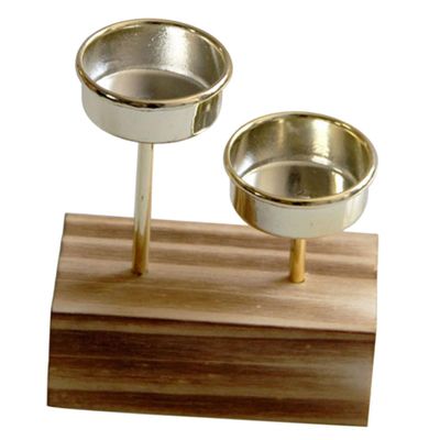 RORPOIR Wooden Candle Holder Stand for Home Decor Height Rustic Candlestick for Tables Vintage Style Table Candle Rack for Indoor Patio Use