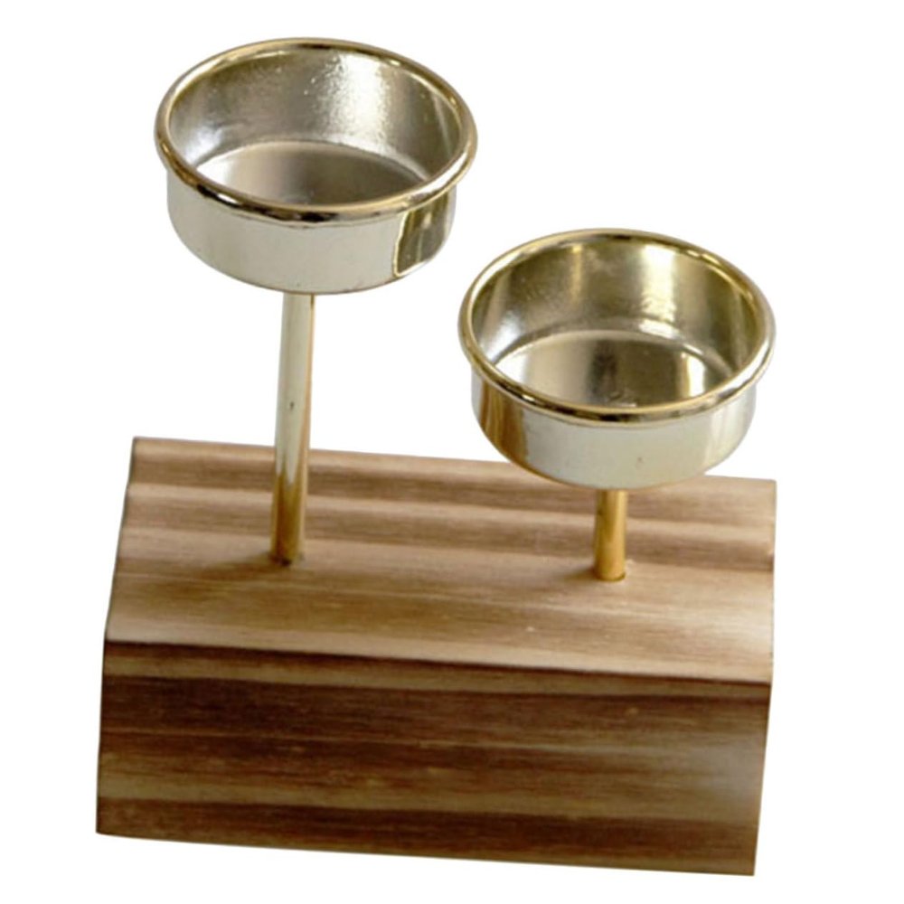 RORPOIR Wooden Candle Holder Stand for Home Decor Height Rustic Candlestick for Tables Vintage Style Table Candle Rack for Indoor Patio Use