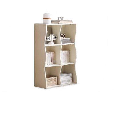 BABETRUE Bookshelves Solid Wood Bookcase Study Wall Storage Cabinet White Floor-to-Ceiling Bookshelf Household Simple Standing Cabinet Bookshelf
