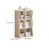 BABETRUE Bookshelves Solid Wood Bookcase Study Wall Storage Cabinet White Floor-to-Ceiling Bookshelf Household Simple Standing Cabinet Bookshelf view 3