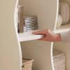 BABETRUE Bookshelves Solid Wood Bookcase Study Wall Storage Cabinet White Floor-to-Ceiling Bookshelf Household Simple Standing Cabinet Bookshelf view 4
