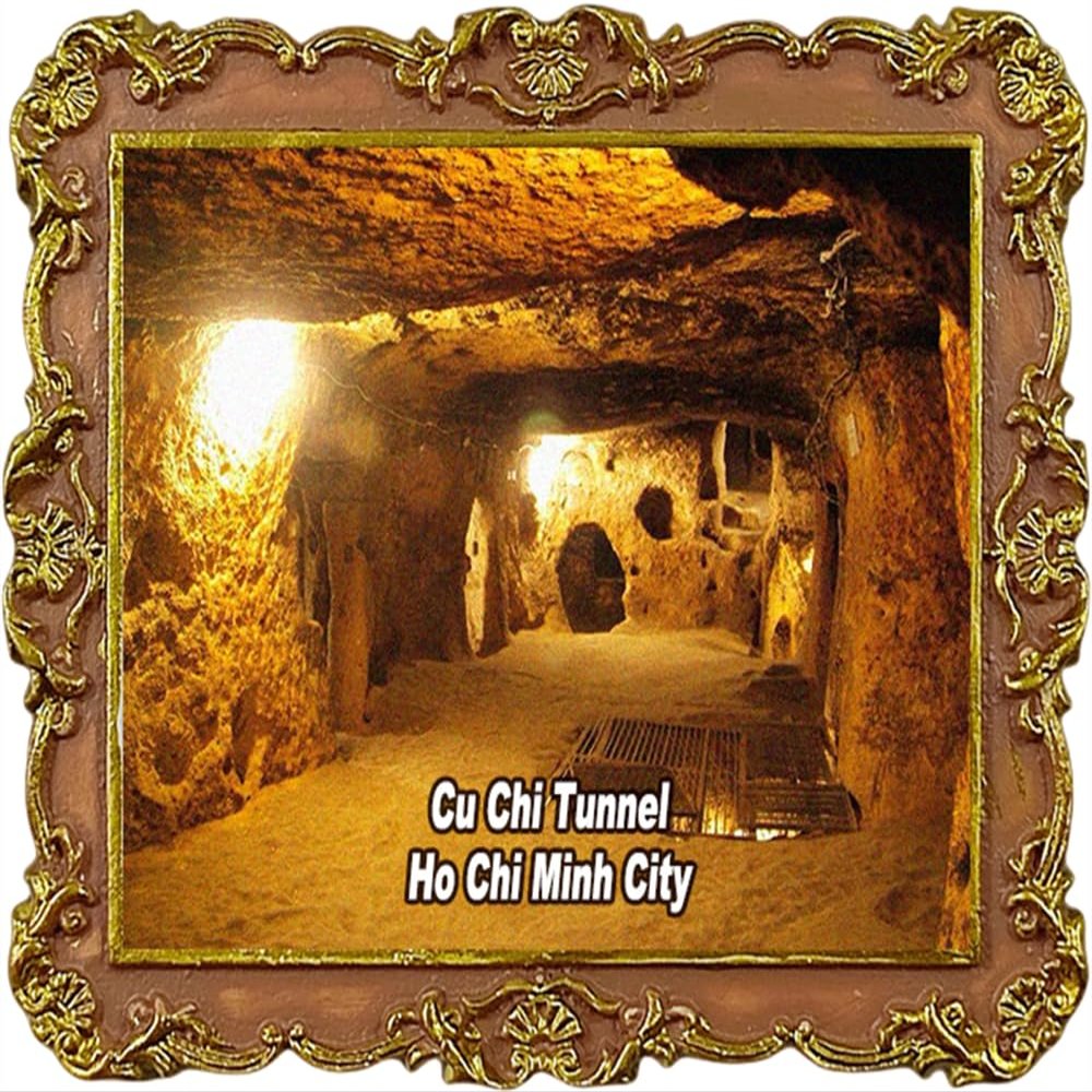 Cu Chi Tunnel Ho Chi Minh City Vietnam Tourist Souvenir Refrigerator Magnet Fridge Decoration Magnet