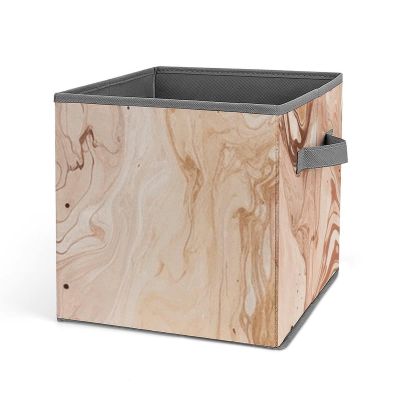 LMNGH Storage Boxes 1 Storage Bins Folding Storage Basket for Shelves Closet Organizers And Storage Foldable Storage Containers Collapsible Cube Storage Bins for Clothes