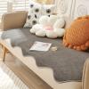 Thick Rabbit Plush Sofa Covers 3 Seater Non-Slip Velvet Sofa Cushion Covers Soft Warm Sofa Slipcover for Corner L Shape Super Soft Faux Fur Furniture Protector view 1
