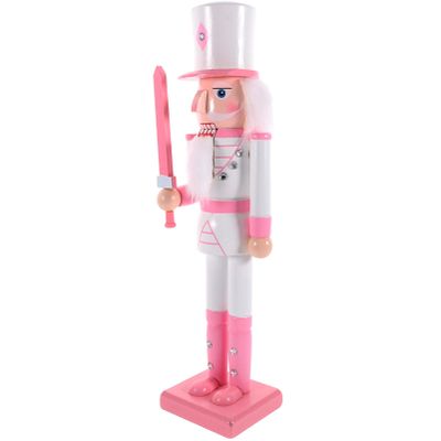 DECHOUS Christmas Nutcracker Soldier Statue Charming Wooden Xmas Tabletop Decoration Puppet Design for Home Decor Holiday and Ornament for Festive Cheer
