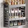 3 Layers,27.5cm,Hanging Spice Rack Organizer for Kitchen - Wall Mounted Seasoning Organizer - Kitchen Spice Organizer - Countertop Spice Holder - Space Saving Design for Kitchen, Pantry view 1