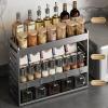 3 Layers,27.5cm,Hanging Spice Rack Organizer for Kitchen - Wall Mounted Seasoning Organizer - Kitchen Spice Organizer - Countertop Spice Holder - Space Saving Design for Kitchen, Pantry view 2