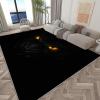 4 x 6 ft Washable Area Rugs for Living Room, Soft Fantasy Art Dragon with Glowing Eyes Print Large Bedroom Rug, Fantasy Art Low Pile Non-Slip Throw Carpet for Bedroom Dining Room Home view 1
