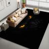 4 x 6 ft Washable Area Rugs for Living Room, Soft Fantasy Art Dragon with Glowing Eyes Print Large Bedroom Rug, Fantasy Art Low Pile Non-Slip Throw Carpet for Bedroom Dining Room Home view 2