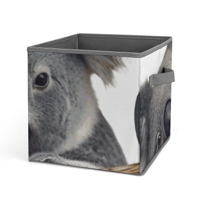 NQLYUT Storage Boxes Funny Koalas Storage Bins Folding Storage Basket for Shelves Stackable Storage Bins Closet Organizers And Storage Collapsible Cube Storage Bins for Clothes