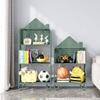BABETRUE Bookshelves Indoor Three-Tier Bookshelf Storage Rack Floor-to-Ceiling Picture Book Rack Bedside Display Rack Rack Metal Bookcase Bookshelf(M-139cm/54.72 inch) view 2