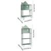 BABETRUE Bookshelves Indoor Three-Tier Bookshelf Storage Rack Floor-to-Ceiling Picture Book Rack Bedside Display Rack Rack Metal Bookcase Bookshelf(M-139cm/54.72 inch) view 3