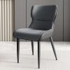 Dining Chairs, Upholstered Metal Leg Living Room Chair Set of 4 Accent Fabric Dining Comfy Chair for Kitchen and Dining Room view 1