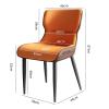 Dining Chairs, Upholstered Metal Leg Living Room Chair Set of 4 Accent Fabric Dining Comfy Chair for Kitchen and Dining Room view 2