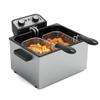 1750W Electric Deep Fryer with Basket,5L /21 Cups Stainless Steel Electric Oil Fryer with 3 Frying Baskets, Adjustable Temperature,View Window Lid,Countertop Stainless Steel Body Deep Fryer Pot view 1