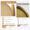 Svimi Room Dividers and Folding Privacy Screens, 5.6 Ft Double Hinged Rattan Partition Freestanding Wall Room Divider for Home - 6 Panels (Natural) view 2