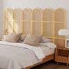 Svimi Room Dividers and Folding Privacy Screens, 5.6 Ft Double Hinged Rattan Partition Freestanding Wall Room Divider for Home - 6 Panels (Natural) view 4