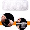 Plastic Shower Curtain Rings Hooks for Bathroom Shower Window Rod (Clear 24 Pack) view 3