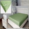 Zipper Fitted Sheet Full XL Size 54X80 - Includes 2 Zip-On Sheets & 1 Fitted Sheet Base - 10 Inch. Deep Pockets Full XL Size Zipper Sheets - Premium Soft Cotton 600 TC Fitted Sheet - Sage Green view 1
