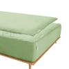 Zipper Fitted Sheet Full XL Size 54X80 - Includes 2 Zip-On Sheets & 1 Fitted Sheet Base - 10 Inch. Deep Pockets Full XL Size Zipper Sheets - Premium Soft Cotton 600 TC Fitted Sheet - Sage Green view 2
